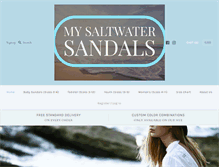 Tablet Screenshot of mysaltwatersandals.com